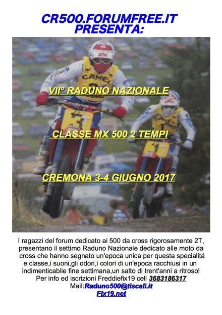 VII° NATIONAL MEETING MX500CC TWO STROKE CREMONA 3-4 JUNE 2017 - FREDDIEFIX19